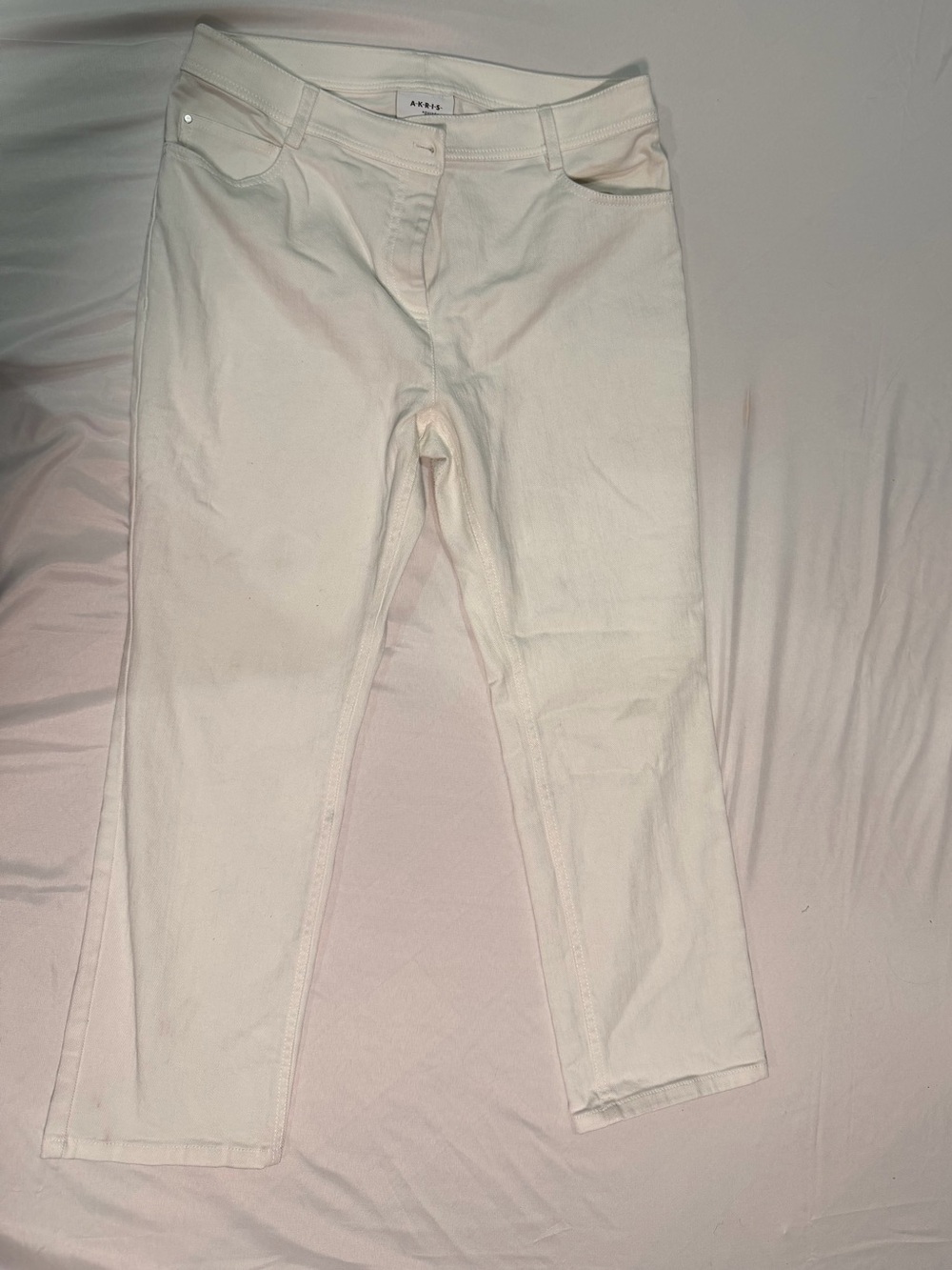 White  Jeans - Akris punto size 12